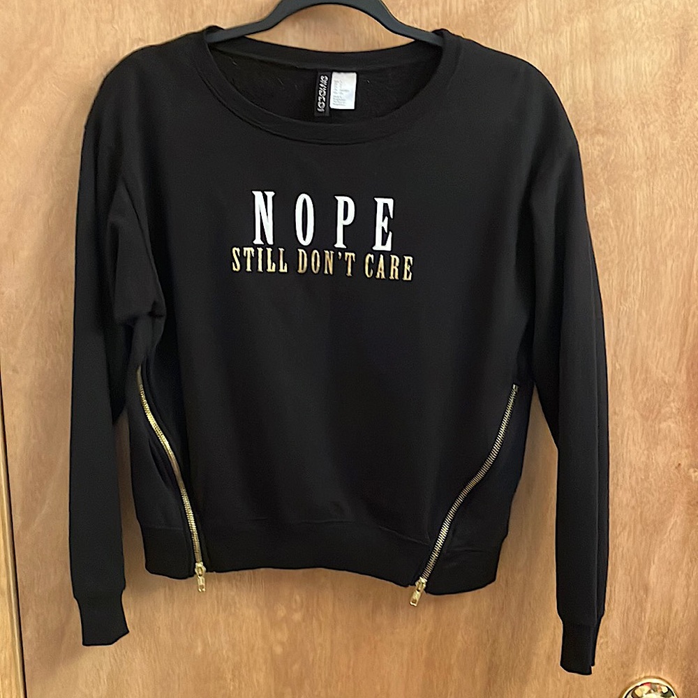 Divided black Nope Still Don’t Care sweatshirt size small